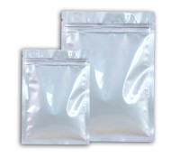 PC002 Manufacturer  silver packaging bag  design net color packaging bag  packing bag producers front view